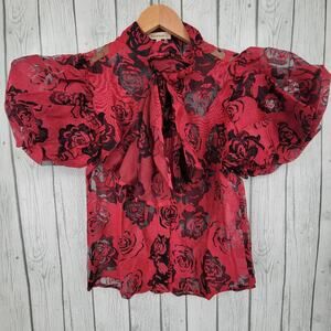 Bloom Season Floral Sheer Top
